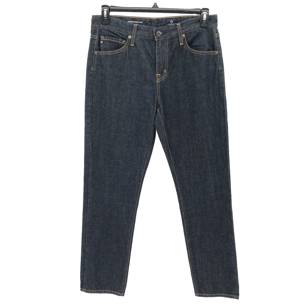 AG Adriano Goldschmied Denim Jeans SZ 28R Ex Boyfriend Slouchy Slim Quiet Luxery